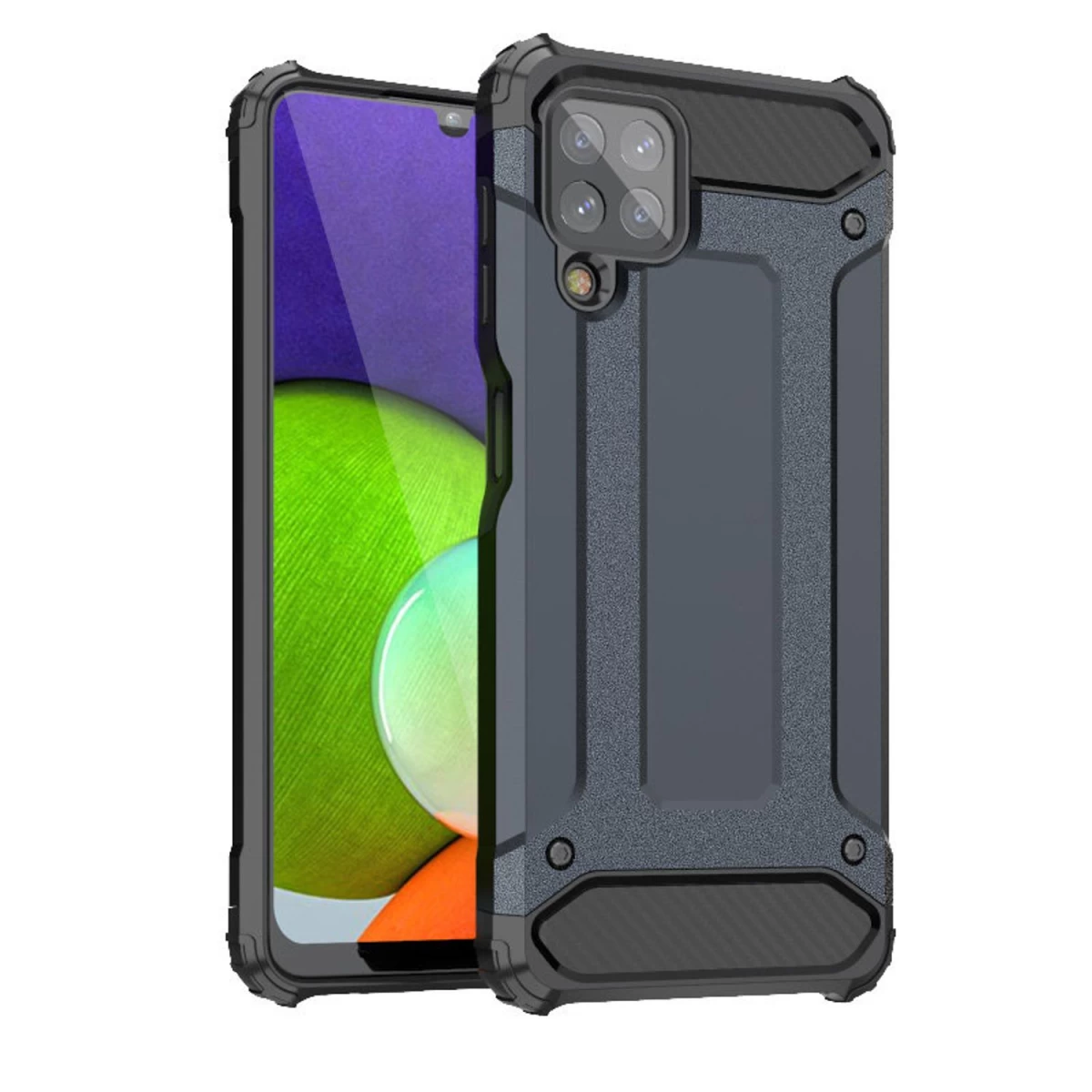 Hybrid Armor Hibridinis šarvuotas Dėklas, Skirtas Samsung Galaxy A22 4g Mėlynas