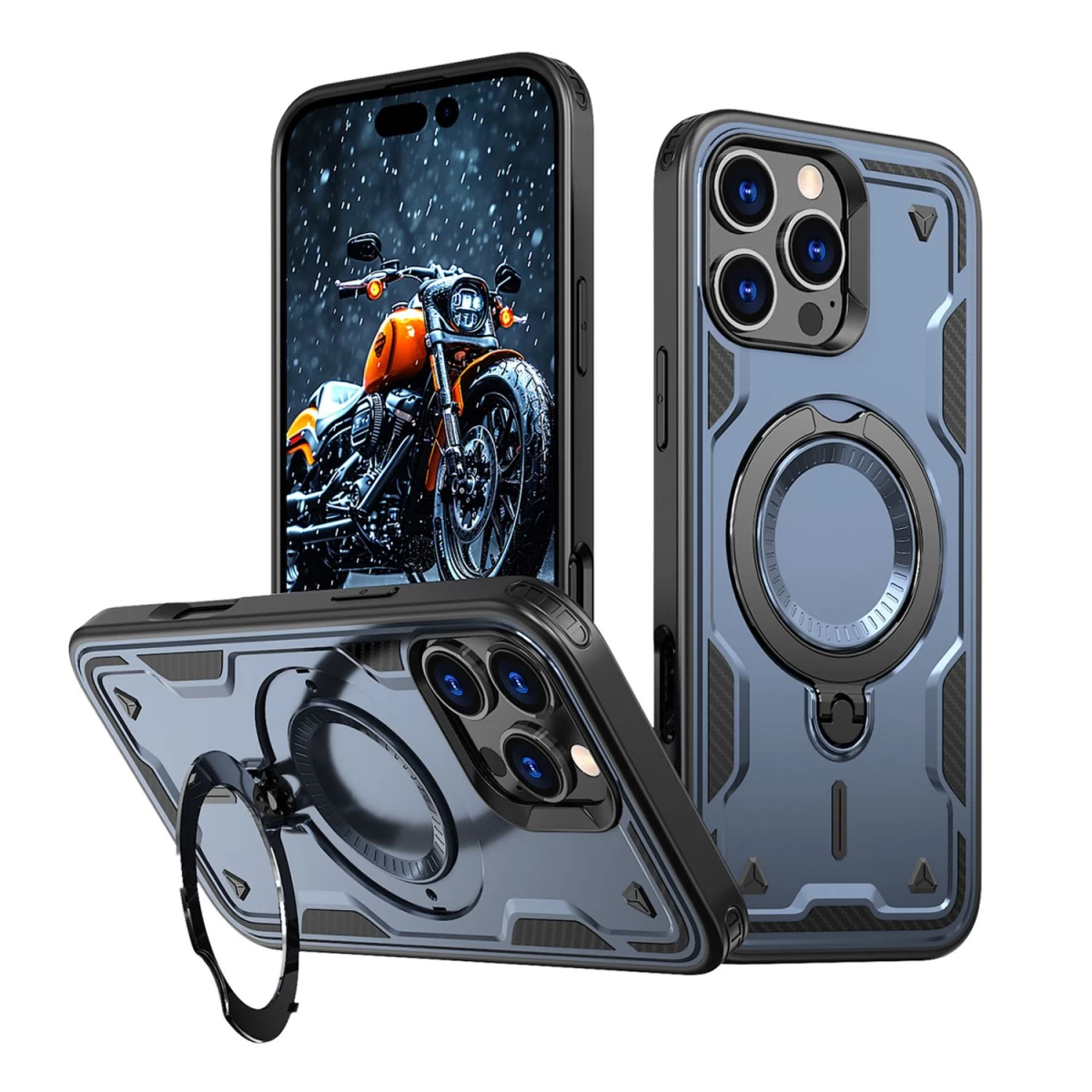 Hybrid Armor Trendy Magsafe Dėklas Iphone 16 Pro Max - Mėlynas