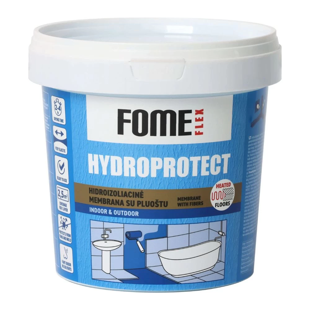 FOME FLEX HYDROPROTECT MEMBRANE hidroizoliacinė membrana su pluoštu