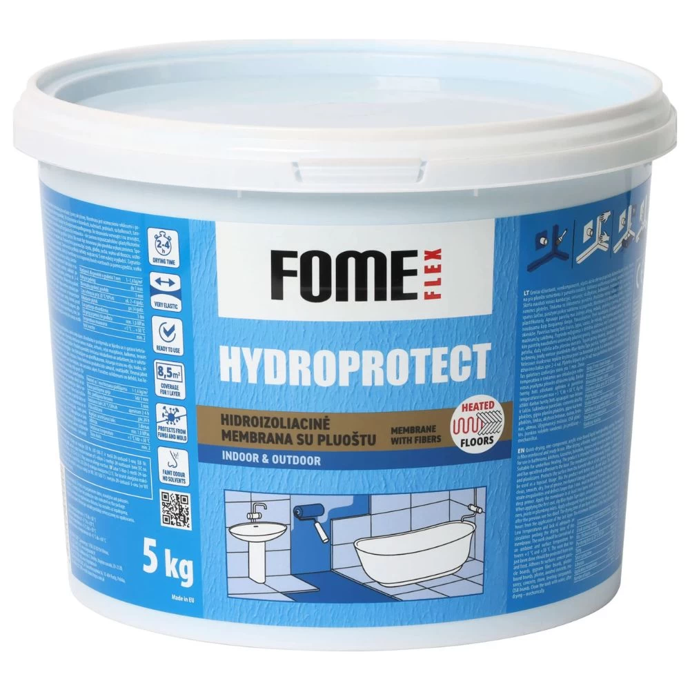 FOME FLEX HYDROPROTECT MEMBRANE hidroizoliacinė membrana su pluoštu