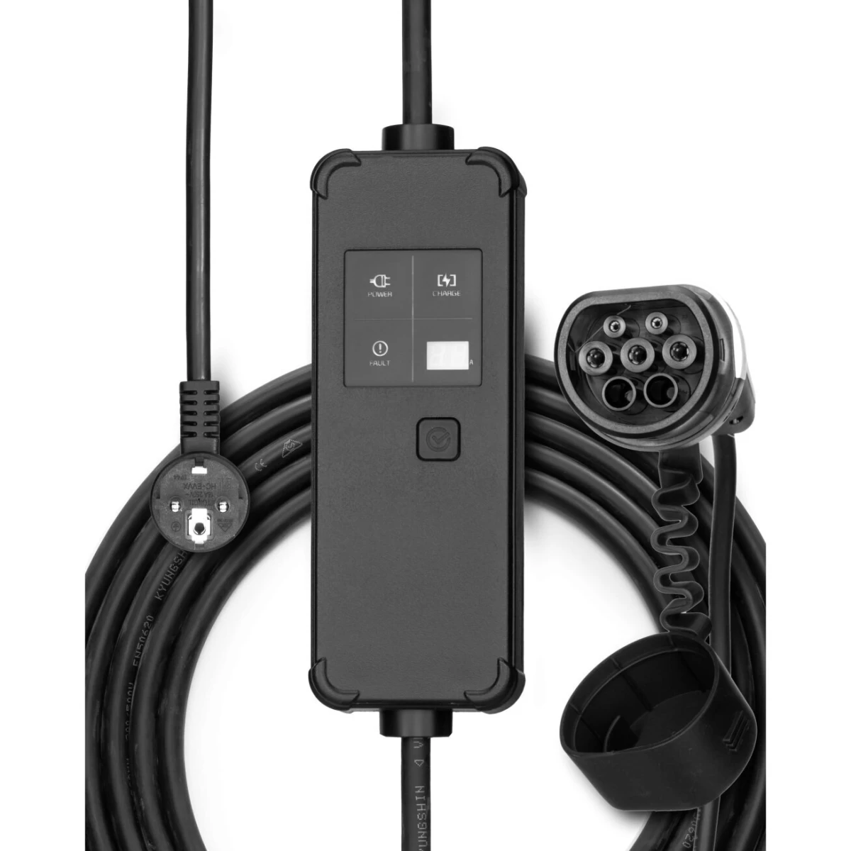 Hyundai originalus elektromobilio įkrovimo laidas 220V - type 2 (12A, 1 fazė 3 kW) - 5 m ilgio