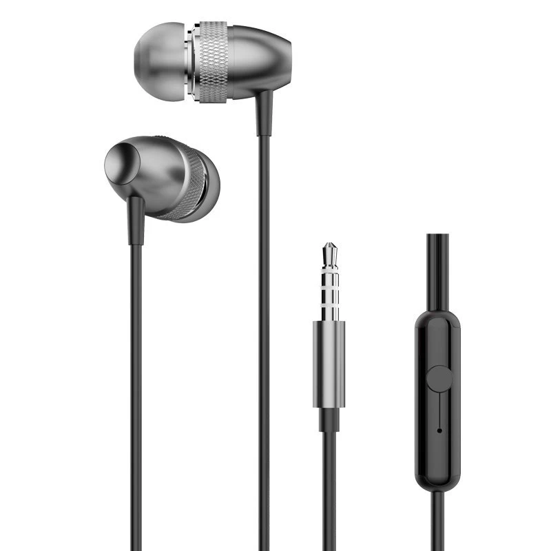 į Ausis įstatomos Ausinės Su 3,5 Mm Mini Lizdu Pilkos Spalvos