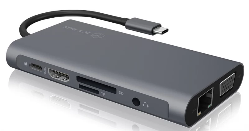 Icy Box Ib-dk4040-cpd (juodas /usb 3.0 )