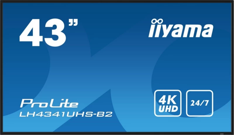 Iiyama Lh4341uhs-b2 Monitorius (42,5&amp;quot; /ips /60hz /3840 X 2160 / Juodos Spalvos )