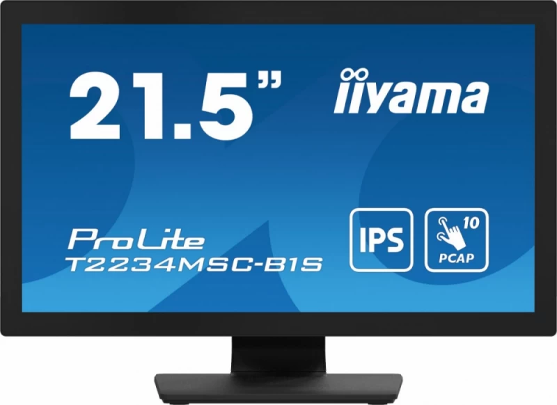 Iiyama T2234msc-b1s Monitorius (21,5&amp;quot; /ips /60hz /1920 X 1080 / Juodos Spalvos)