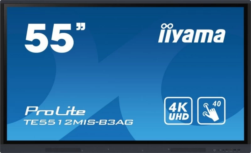 Iiyama Te5512mis-b3ag Jutiklinio Ekrano Monitorius (55" /ips /60hz /3840 X 2160 / Juodas ) Iiyama Te5512mis-b3ag Jutiklinio Ekrano Monitorius (55" /ips /60hz /3840 X 2160 / Juodas )