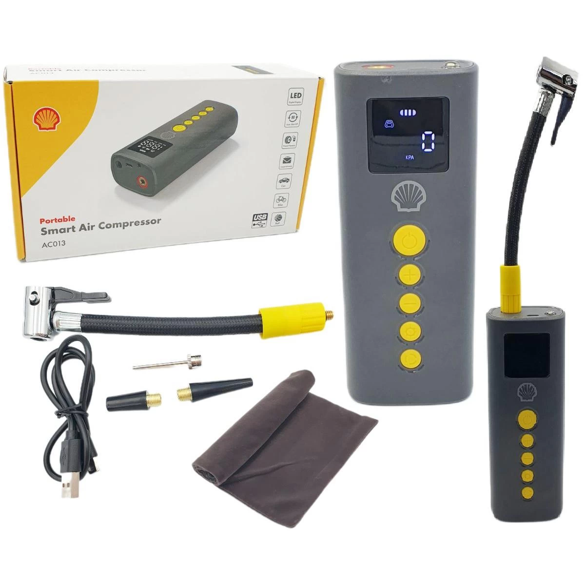 įkraunamas Kelioninis Kompresoriaus Siurblys, įkraunantis Usb Apvalkalą