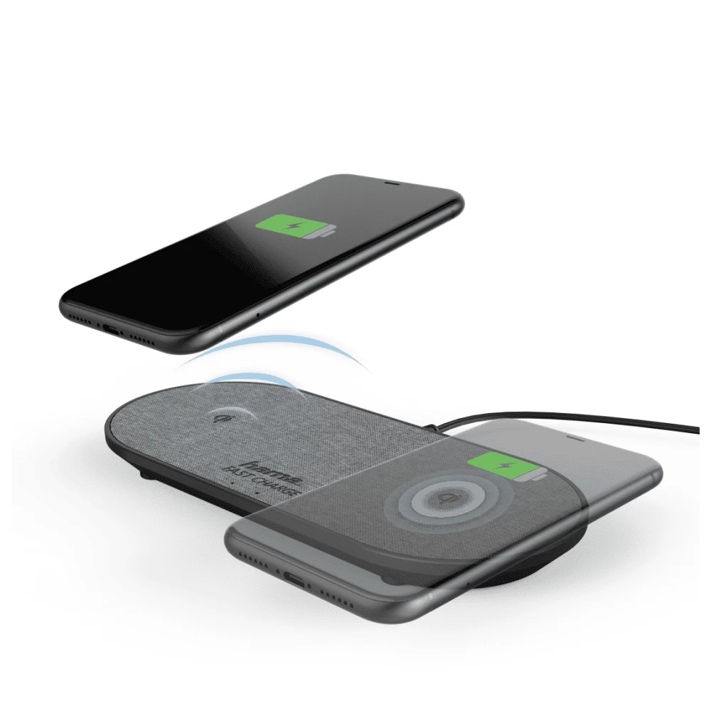 Įkroviklis Hama wireless charger QI-FC10 DUO (Ekspozicinė prekė)