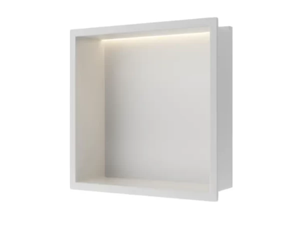 Įleidžiama sieninė lentyna Balneo Wall Box LED baltos sp., 30x30x10 cm, B0101050109-1