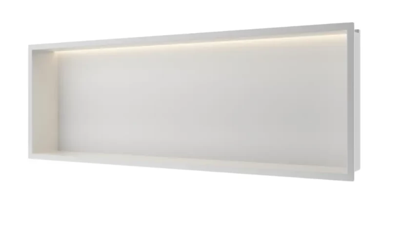 Įleidžiama sieninė lentyna Balneo Wall Box LED baltos sp., 30x90x10 cm, B0101050109-3