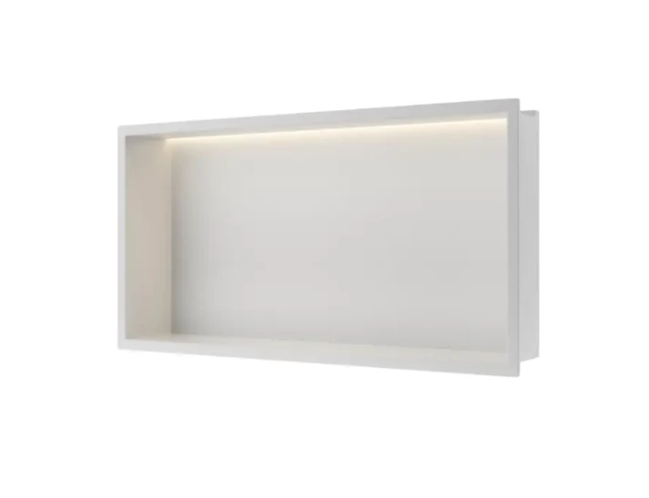 Įleidžiama sieninė lentyna Balneo Wall Box LED baltos sp., 60x30x10 cm, B0101050109-2