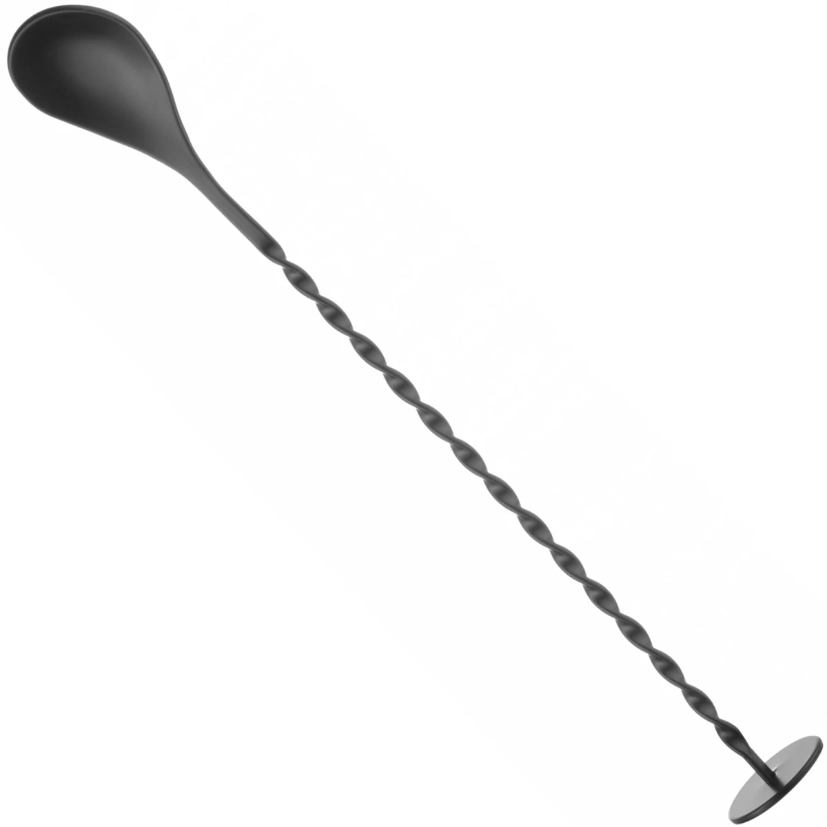 Ilgas Kokteilių Baro šaukštas Su Purkštuku 280 X 35 Mm - Juodas