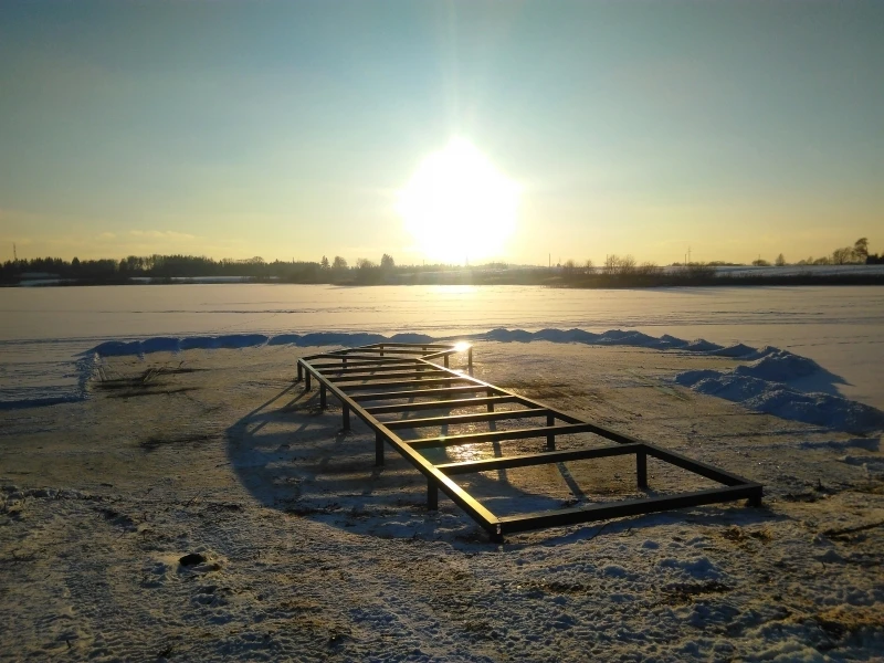 Lieptų, tiltelių, pirsų, pavėsinių ant vandens statyba