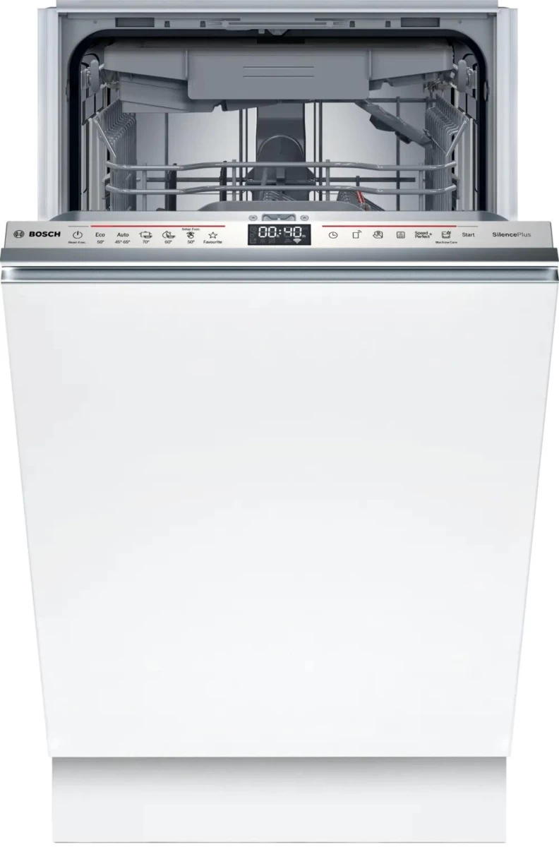 Įmontuojama indaplovė Bosch SPV6EMX03E, 45 cm