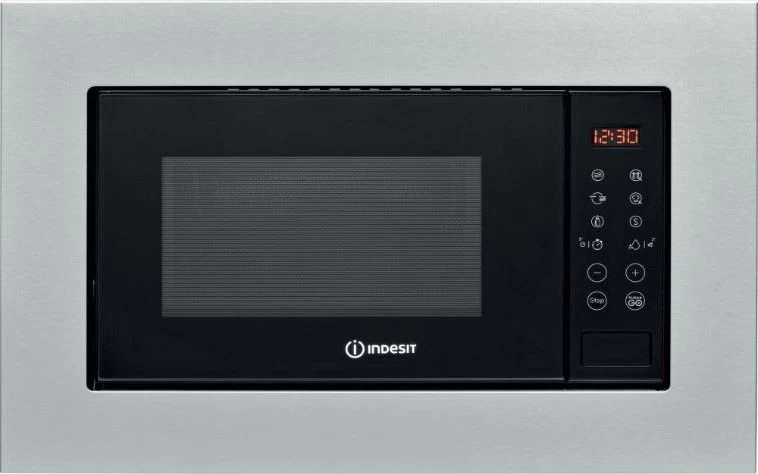 įmontuojama Mikrobangų Krosnelė Indesit Mwi120gx (800w /20l / Juodai Sidabrinė)