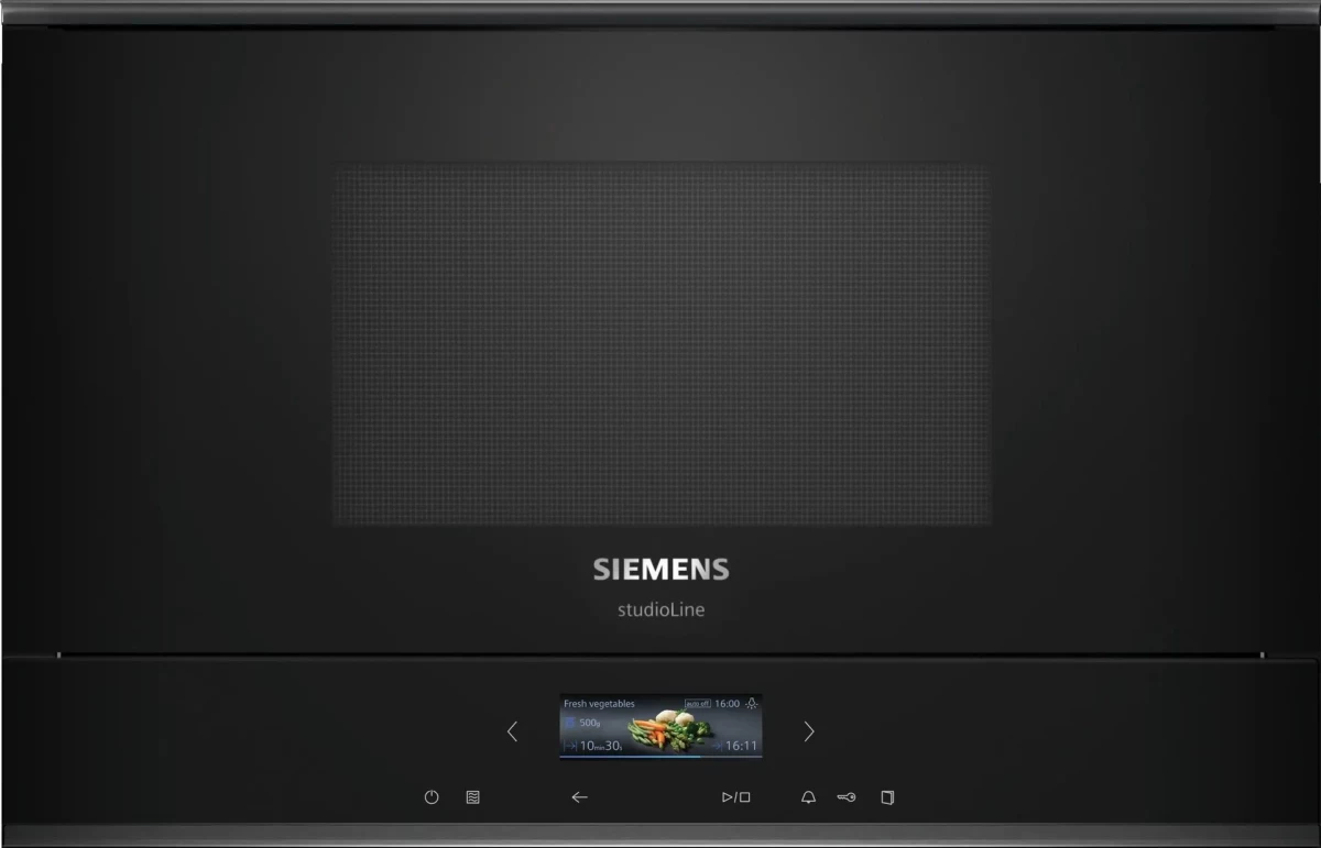 Įmontuojama mikrobangų krosnelė Siemens iQ700, BF922R1B1, 21 l