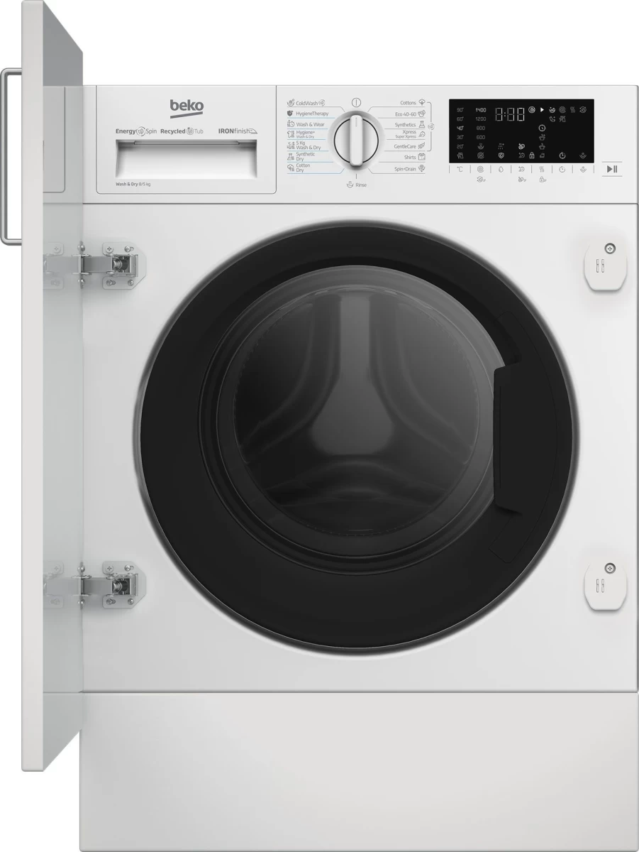 Įmontuojama skalbimo mašina su džiovinimo funkcija Beko B5DBT68547W