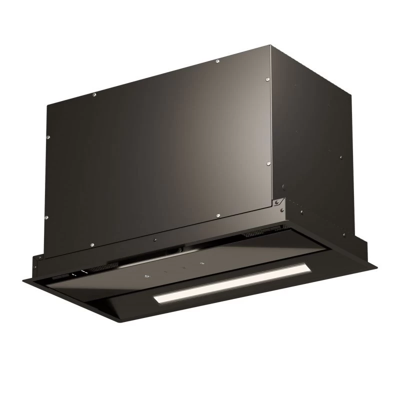 Įmontuojamas 52 cm pločio gartraukis Schlosser HPR 52 TCBL / GLASS, juodas