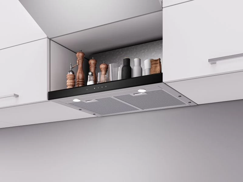 Įmontuojamas 60 cm pločio gartraukis Schlosser XTRA S (LD3062TCBL), juoda briauna