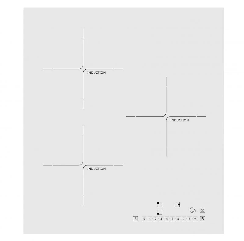 Indukcinė 45 cm pločio kaitlentė Schlosser PI403S1CW