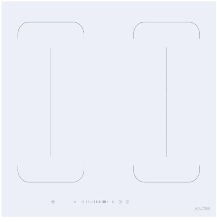 Indukcinė baltos spalvos 60 cm pločio kaitlentė Schlosser PI604Q3WH