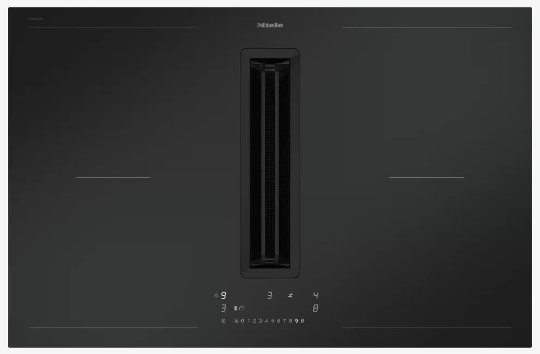 Indukcinė kaitlentė su integruotu garų surinkėju Miele KMA 7876-1 FL MattFinish