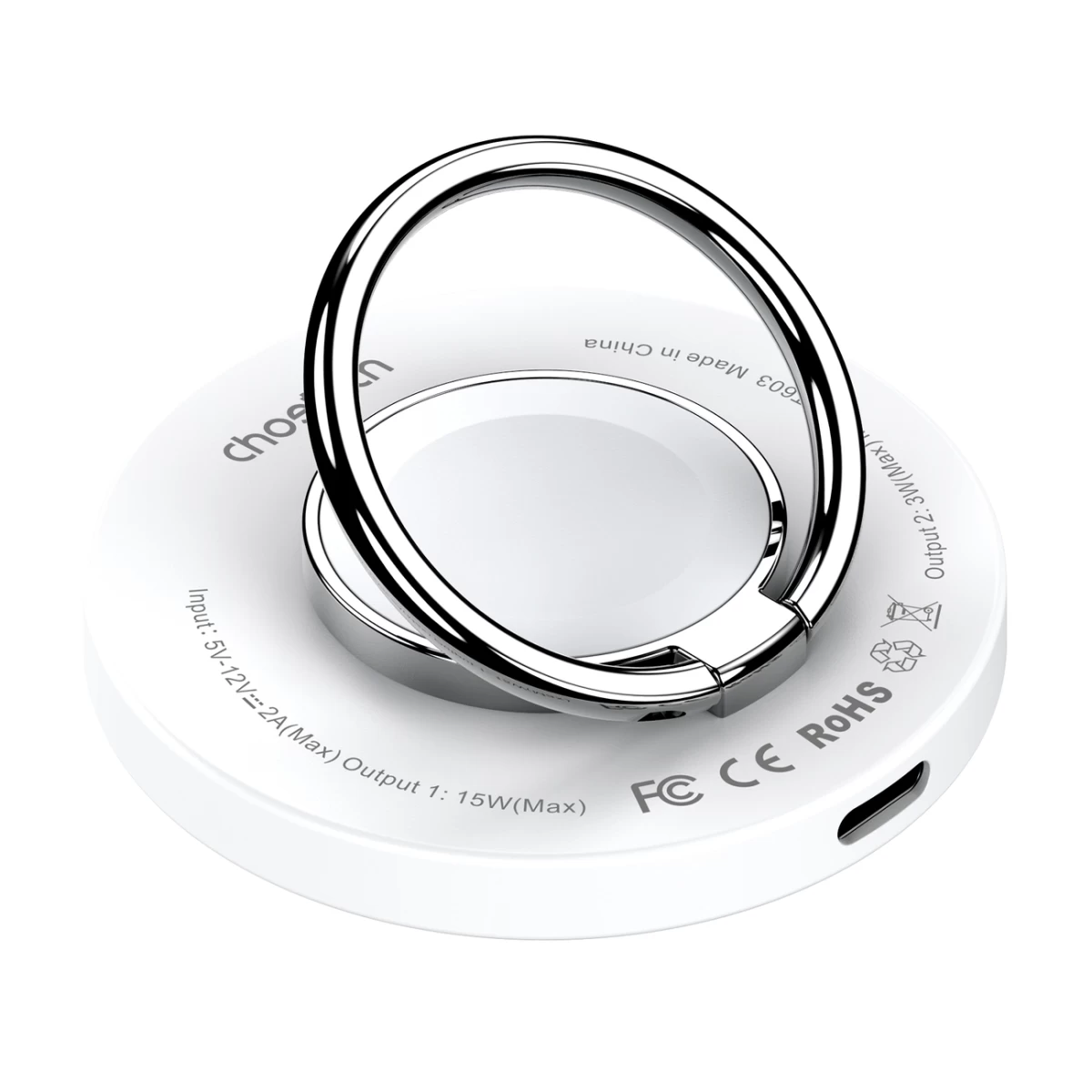 Indukcinis įkroviklis iphone Magsafe Su Laikikliu 15w, Baltas