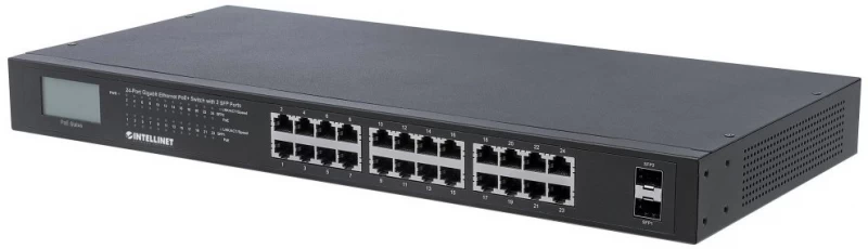 Intellinet Network Solutions 561242 Komutatorius (24x 10/100/1000 Poe+ )