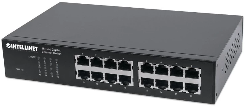 Intellinet Network Solutions Komutatorius 561068 (16x 10/100/1000 )