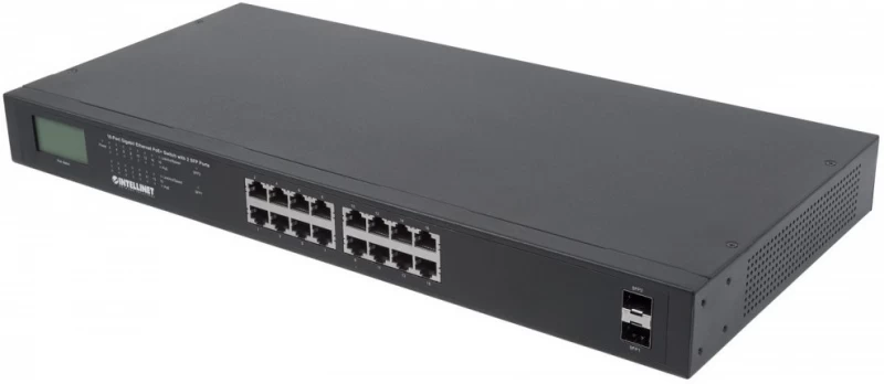 Intellinet Network Solutions Komutatorius 561259 (16x 10/100/1000 Poe+ )