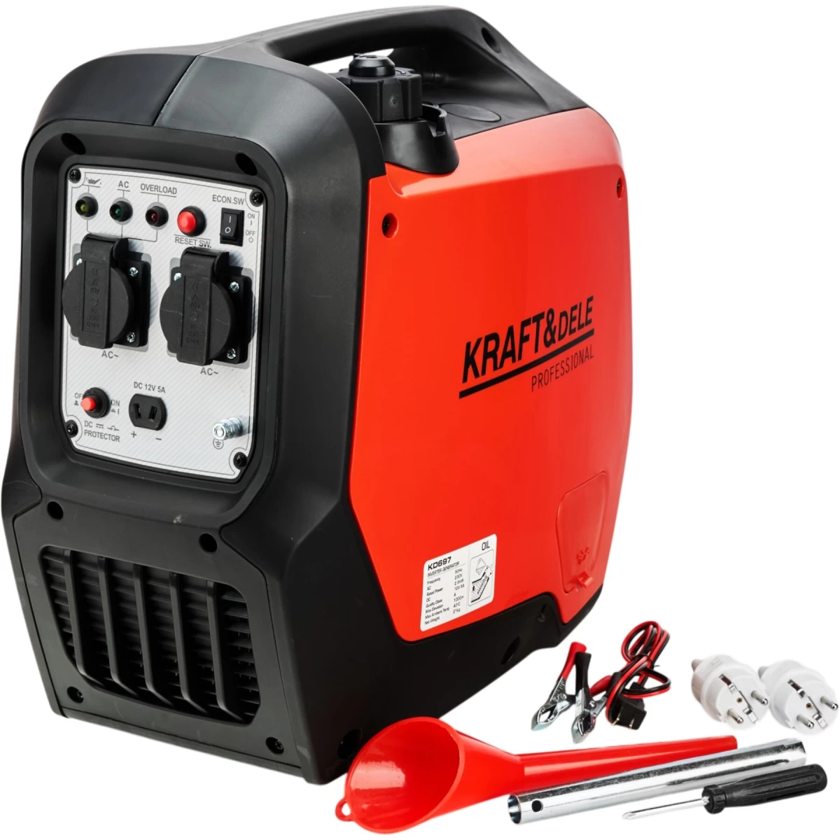 Inverterinis elektros generatorius 2500W Kraft&amp;Dele, KD697