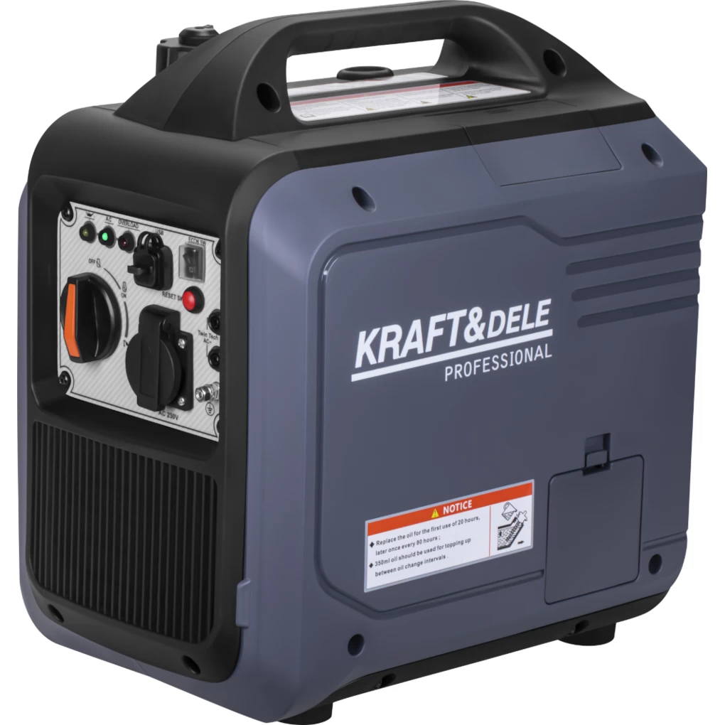 Inverterinis elektros generatorius 3000W KRAFT&amp;DELE, KD3237