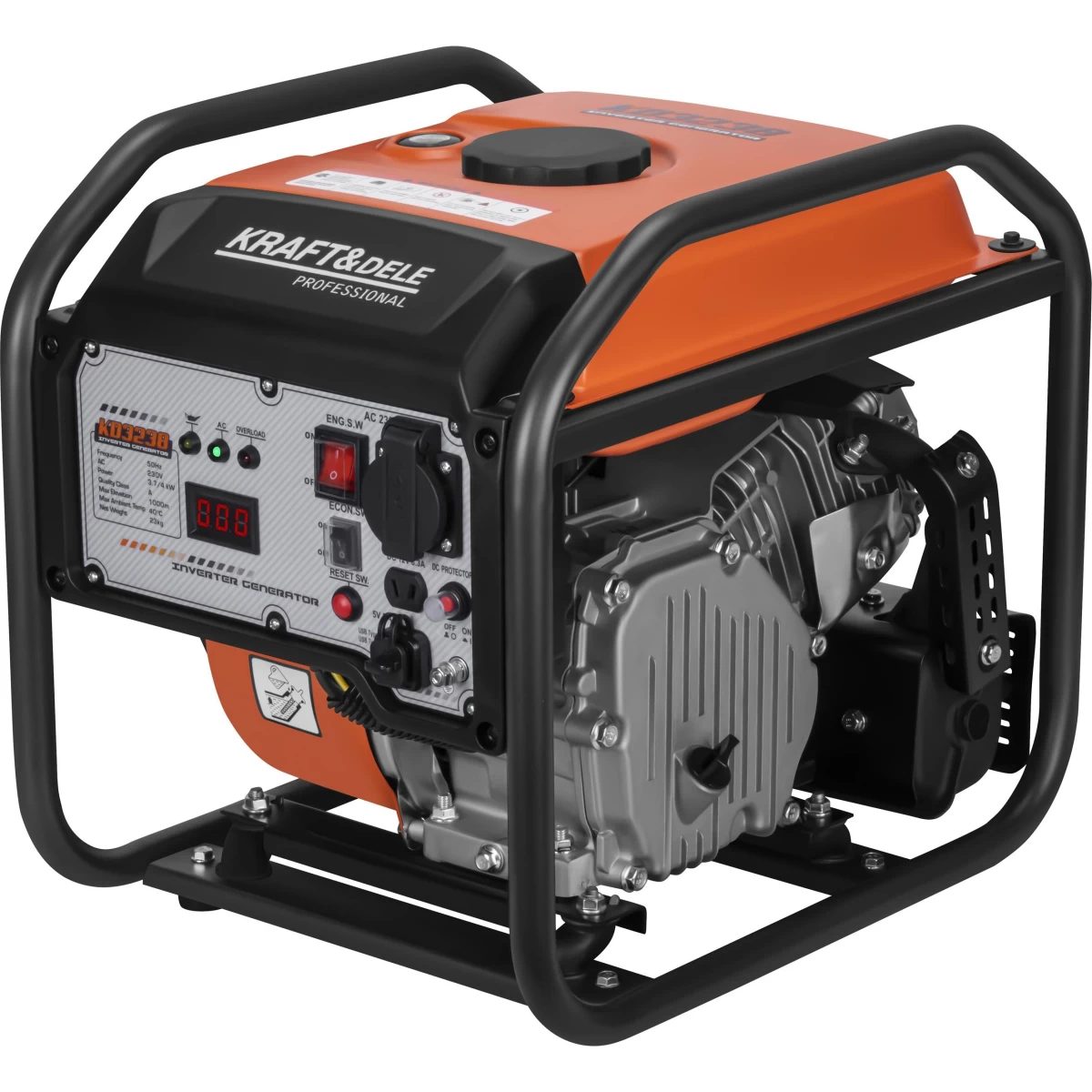 Inverterinis elektros generatorius 4000W KRAFT&amp;DELE, KD3238