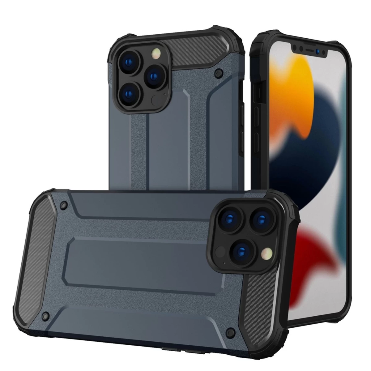 iphone 14 Pro Max Hibridinis šarvuotas Hibridinis Dangtelis Mėlynas