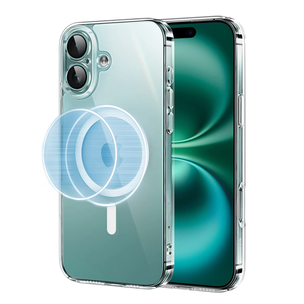 iphone 16 Plus Dėklas classy Clear Magnetic Su magsafe - Skaidrus