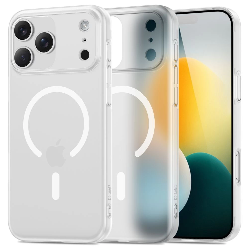 iphone 17 Pro Magsafe Magslim Galinis Dėklas - Baltas Matinis