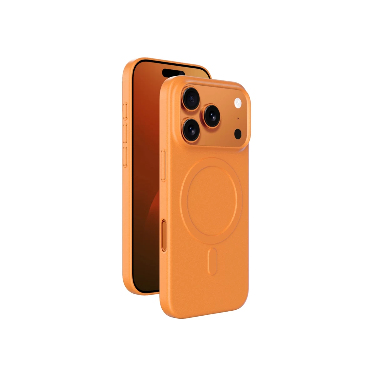 iphone 17 Pro Max Dėklas minimal Air Case Magsafe - Oranžinis