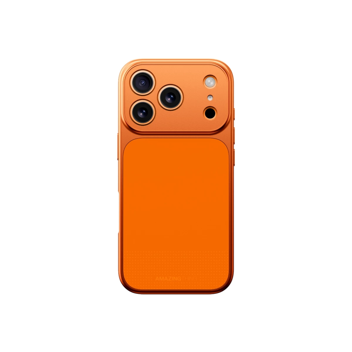 iphone 17 Pro Max Dėklas minimal Mag Full Cover Case - Oranžinis