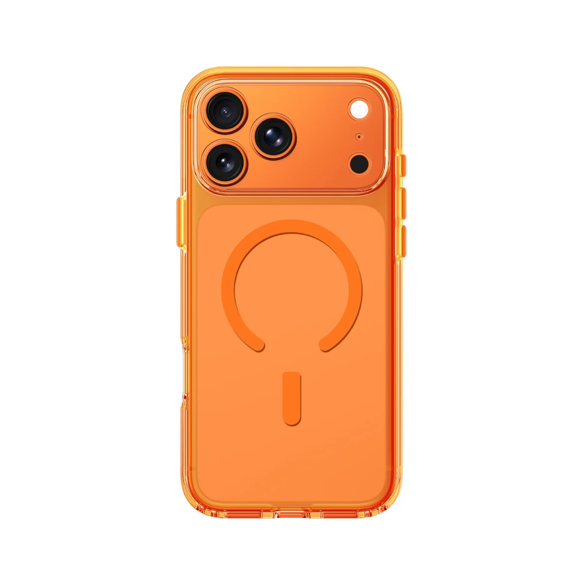 iphone 17 Pro Max Dėklas minimal Mag Lens Case - Oranžinis