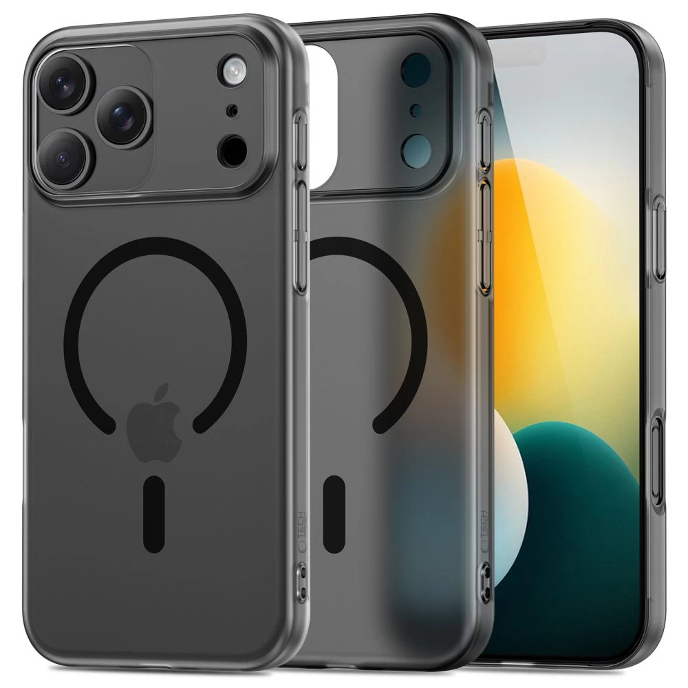 iphone 17 Pro Max Magsafe Magslim Galinis Dėklas - Matinės Juodos Spalvos