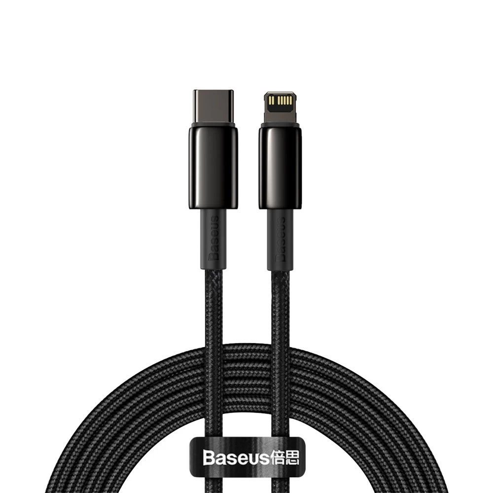 iphone Usb-c - lightning Greitojo įkrovimo 20w 2 M Kabelis - Visas Juodas