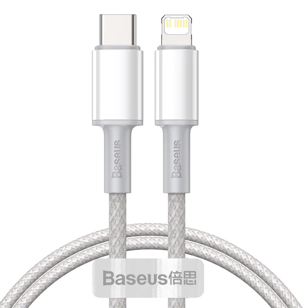 Iphone Usb-c - Lightning Power Delivery Kabelis 20w 1 M, Baltas