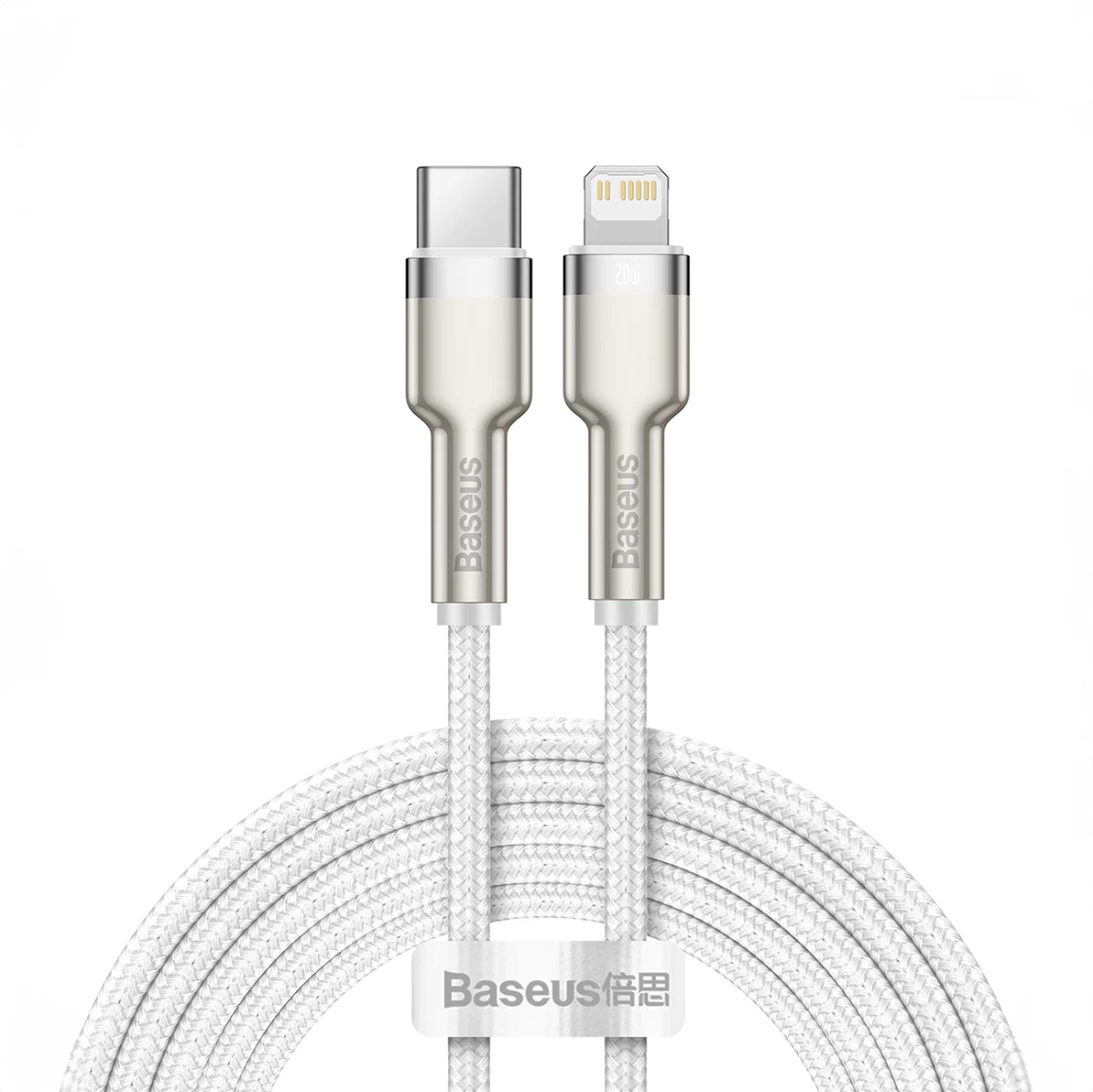 iphone Usb-c - lightning Serijos Metalinis Duomenų Kabelis 20w Pd 2 M - Baltas