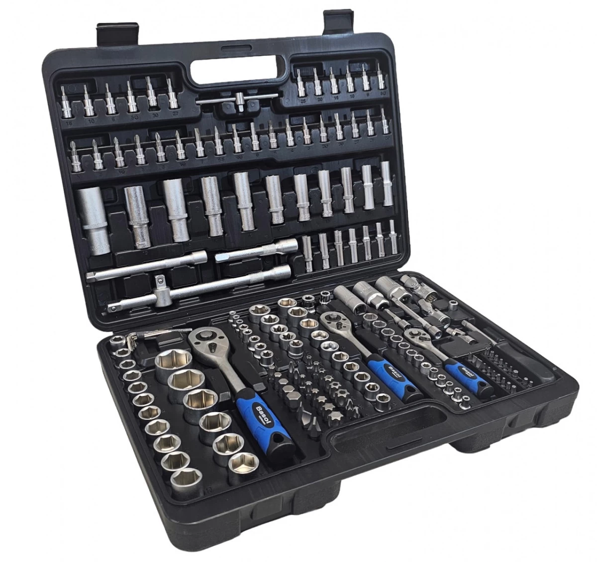 Įrankių rinkinys | 6.3 mm (1/4) / 10 mm (3/8) / 12,5 mm (1/2) | 173 vnt. (BS121173)