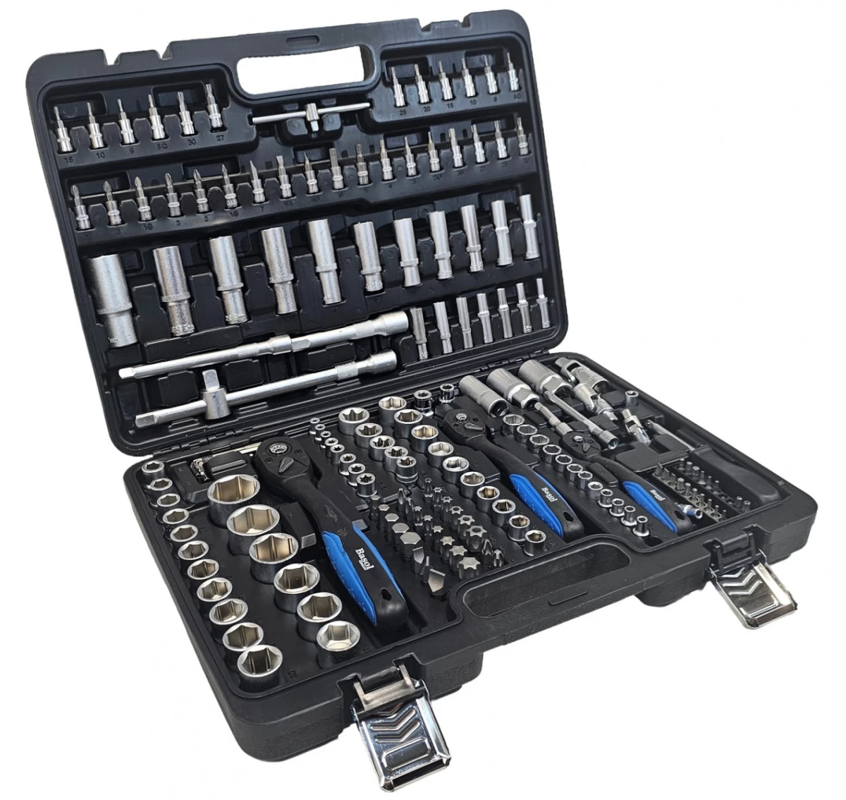 Įrankių rinkinys | 6.3 mm (1/4) / 10 mm (3/8) / 12,5 mm (1/2) | 173 vnt. (BT500173)