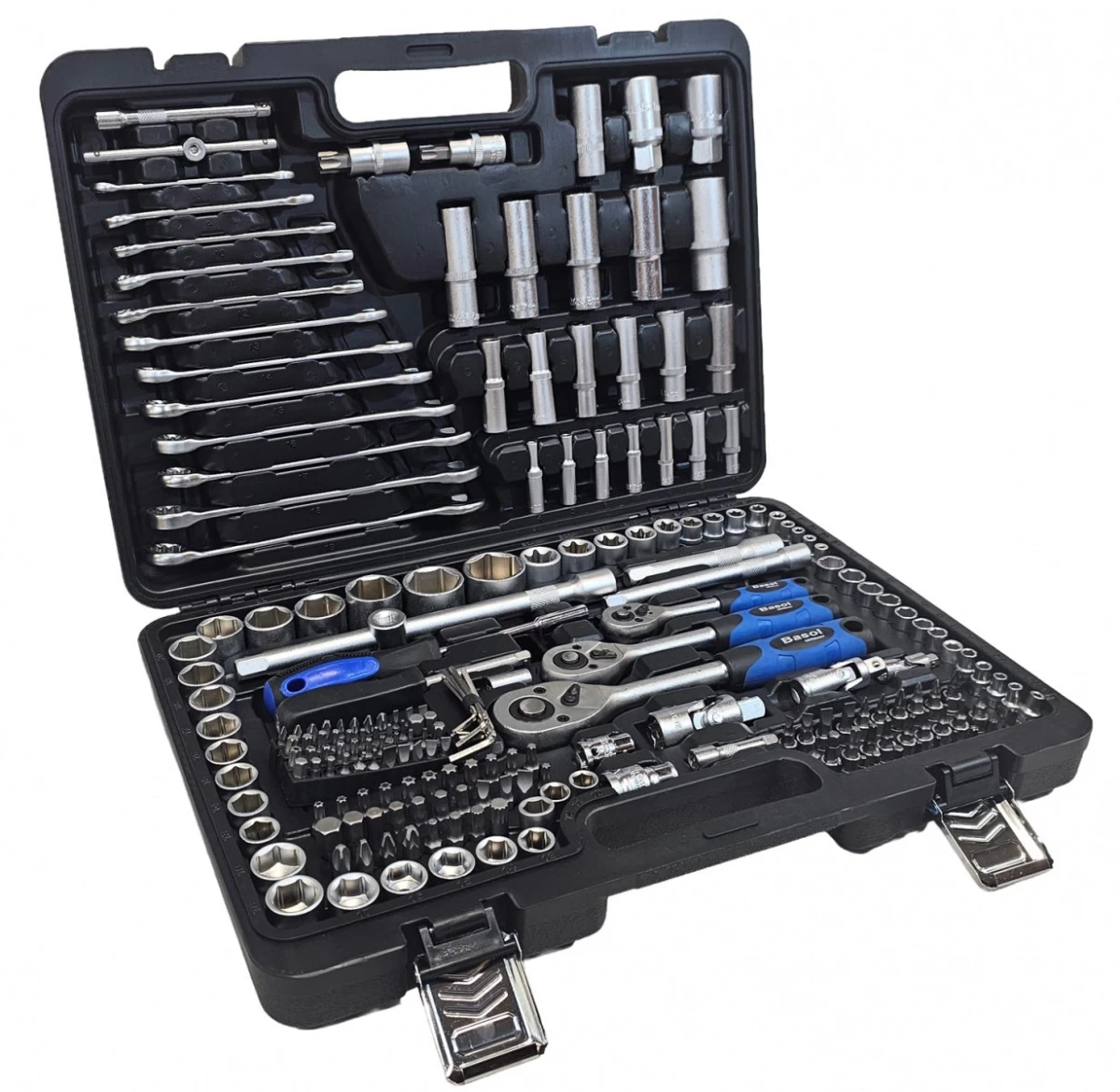 Įrankių rinkinys | 6.3 mm (1/4) / 10 mm (3/8) / 12,5 mm (1/2) | 216 vnt (BS121216)