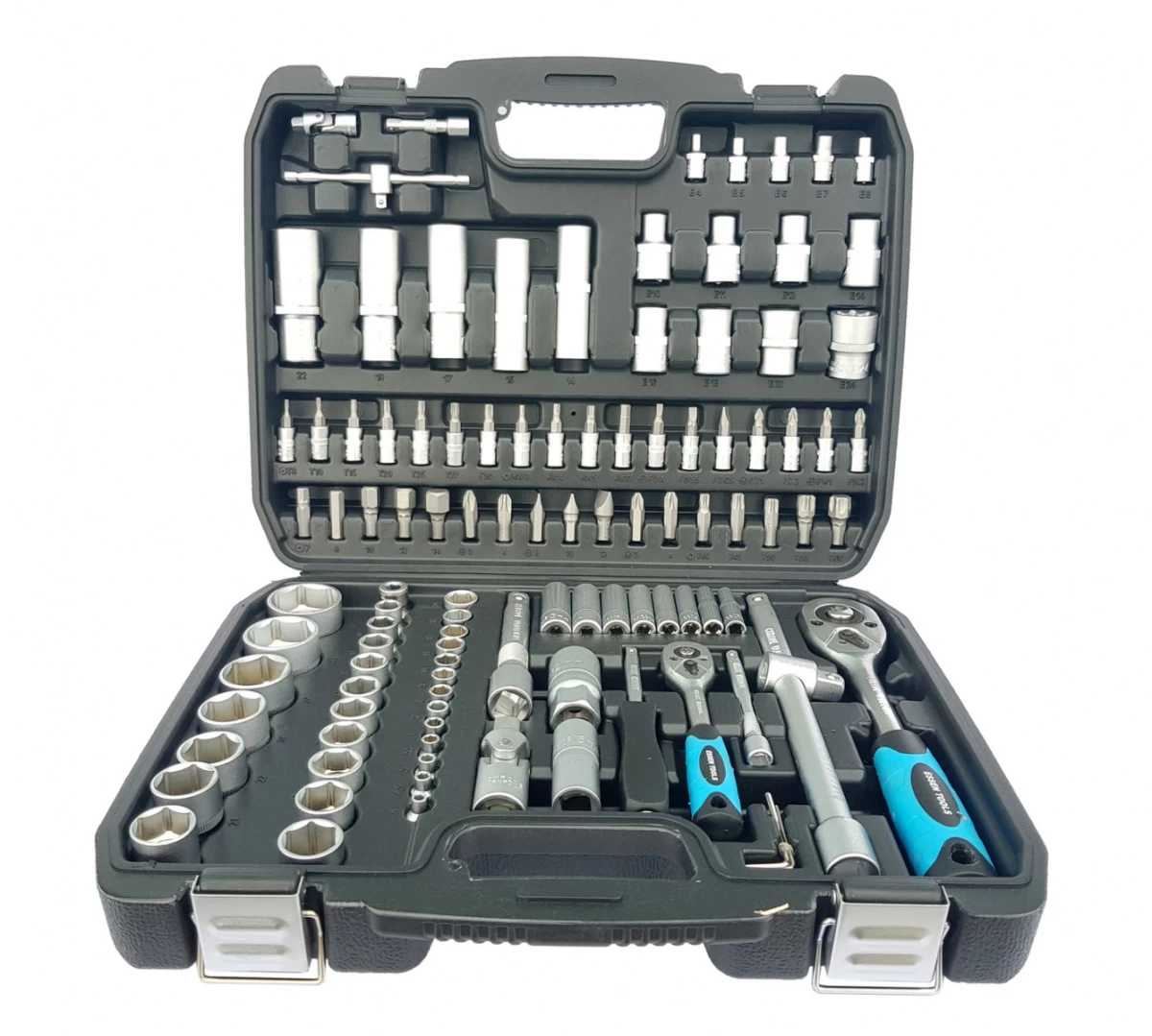 Įrankių rinkinys | 6.3 mm (1/4) + 12.5 mm (1/2) | 108 vnt. (ES78108)