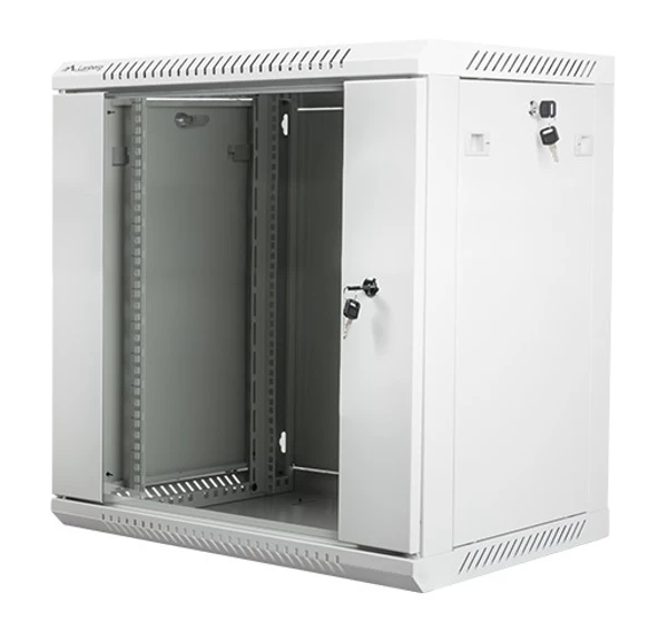 įrengimo Spinta 19&amp;#039;&amp;#039; 12u 600x450mm Pilka (stiklinės Durys)