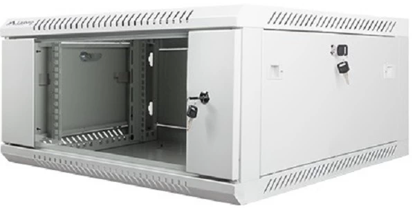 įrengimo Spinta 19&amp;#039;&amp;#039; 4u 600x600mm Pilka (stiklinės Durys)
