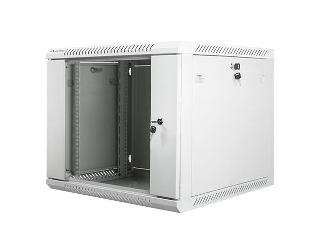 įrengimo Spinta 19&amp;#039;&amp;#039; 9u 600x600mm Pilka (stiklinės Durys)